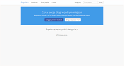 Desktop Screenshot of blogosfera.pl